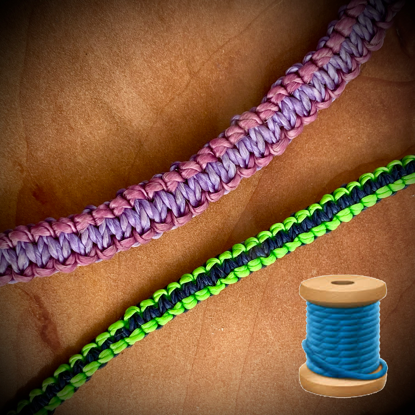 Armband - Dunkelgrünes mit Schiebeknoten