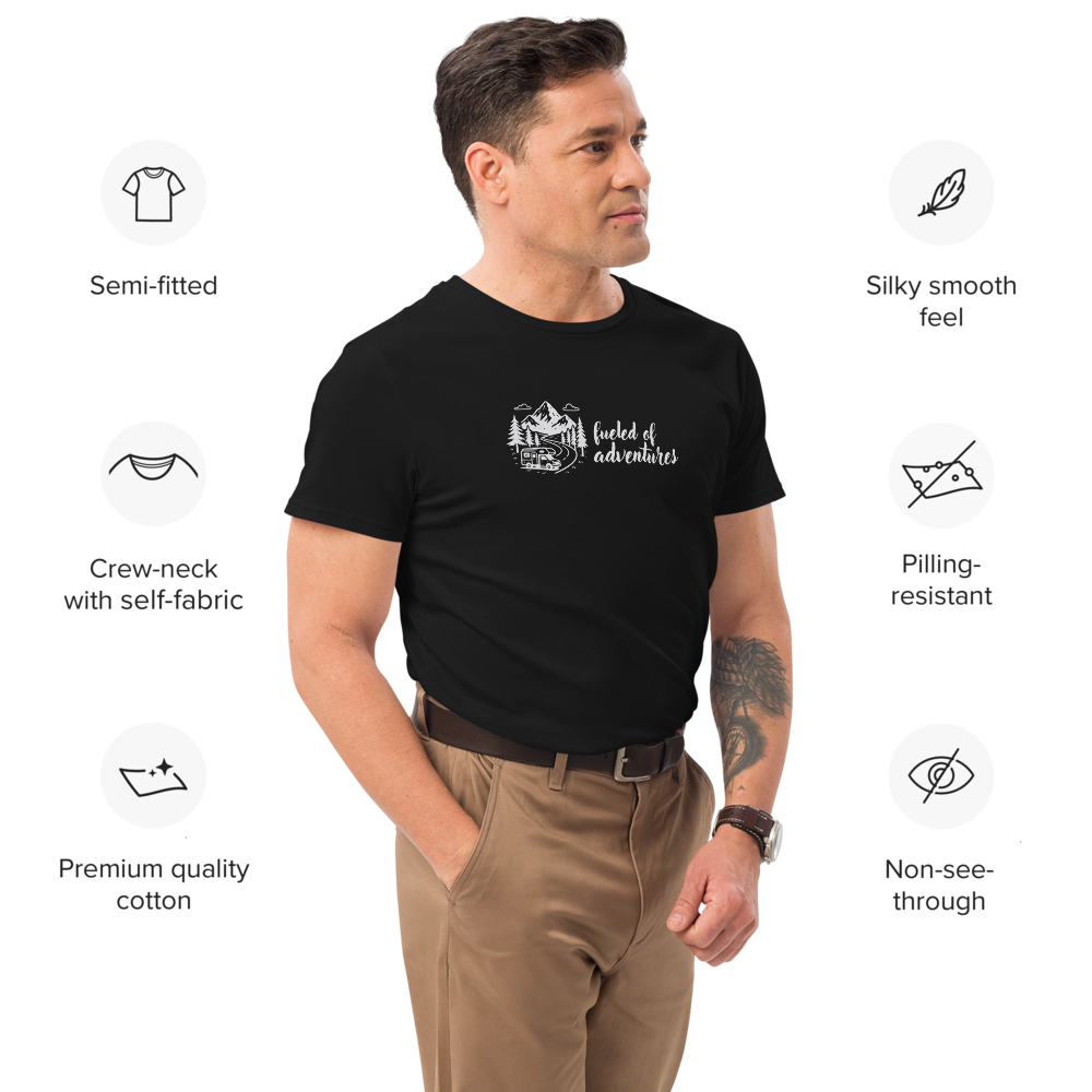 Fueled of Adventures - T-Shirt aus Premium-Baumwolle
