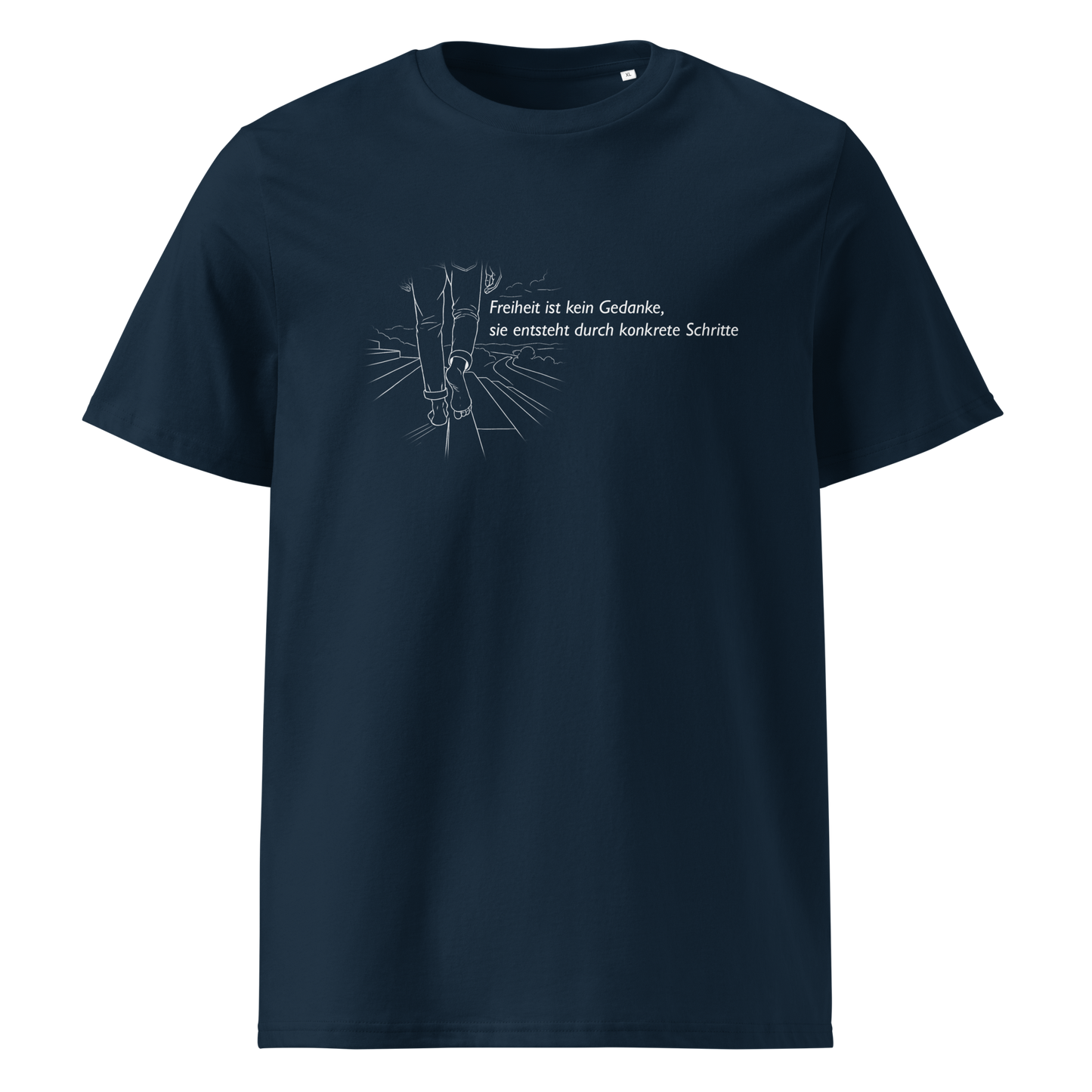 Schritte - Unisex-Bio-Baumwoll-T-Shirt
