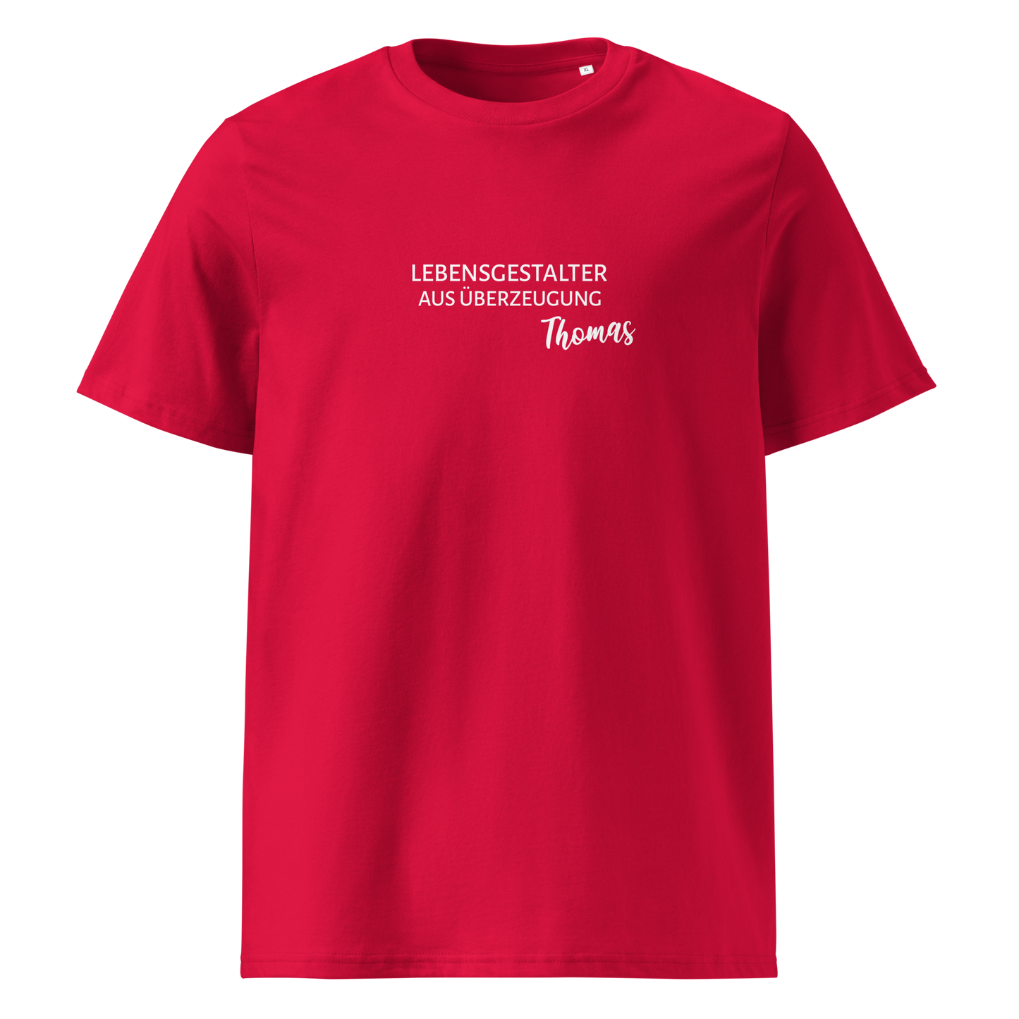 Lebensgestalter(in) *NAME - Unisex-Bio-Baumwoll-T-Shirt