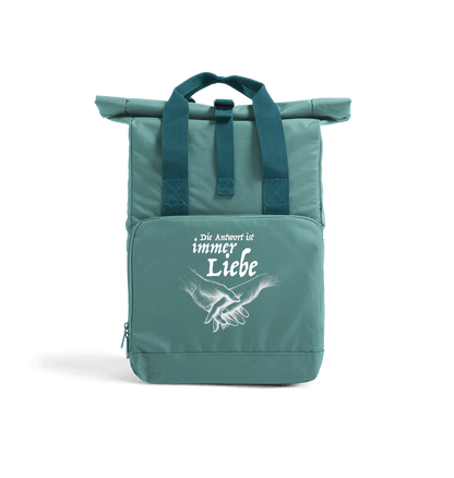 Sage Green Antwort Recycled Twin handle Roll-Top Backpack