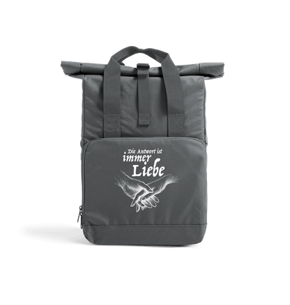 Graphite Grey Antwort Recycled Twin handle Roll-Top Backpack