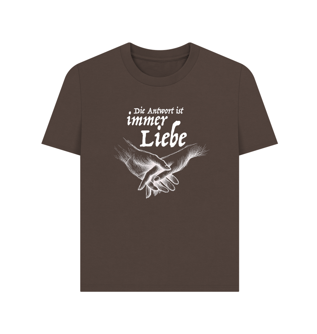 Chocolate Antwort Liebe 100% Bio Women\u00b4s T-Shirt