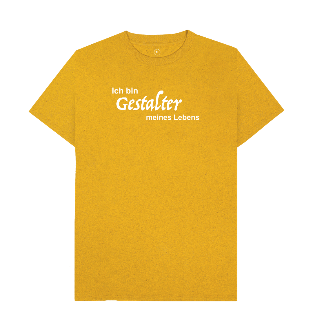 Sunflower Yellow Organic Remill\u00ae T-shirt - Ich bin Gestalter