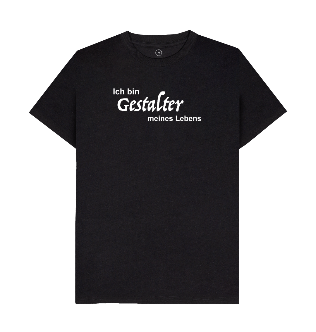 Black Organic Remill\u00ae T-shirt - Ich bin Gestalter