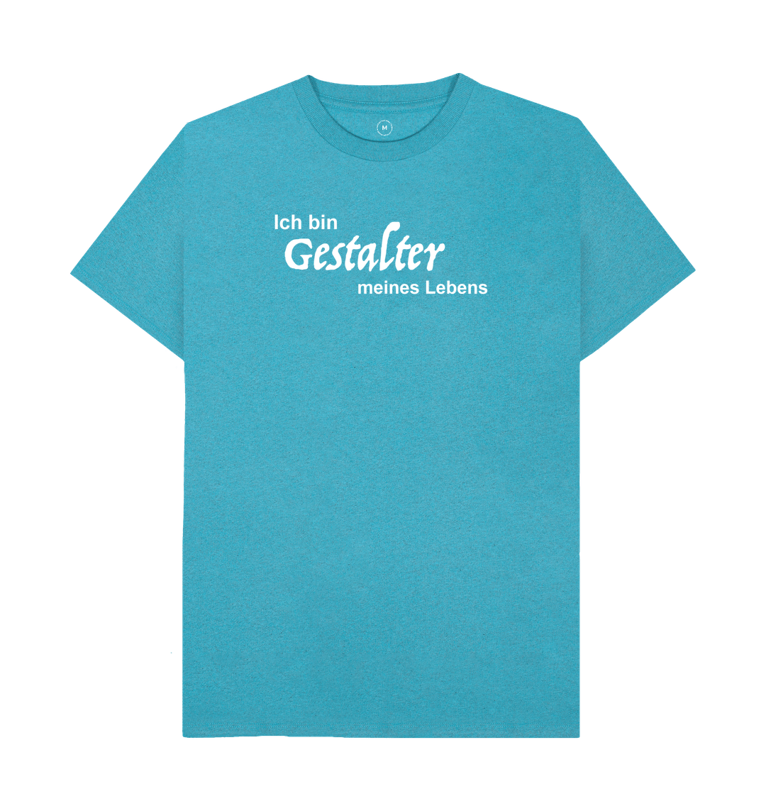 Ocean Blue Organic Remill\u00ae T-shirt - Ich bin Gestalter