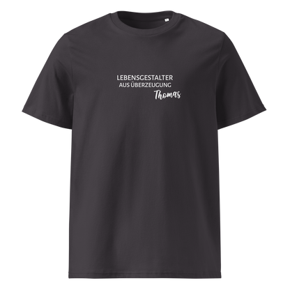Lebensgestalter(in) *NAME - Unisex-Bio-Baumwoll-T-Shirt