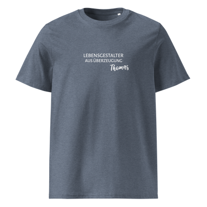 Lebensgestalter(in) *NAME - Unisex-Bio-Baumwoll-T-Shirt