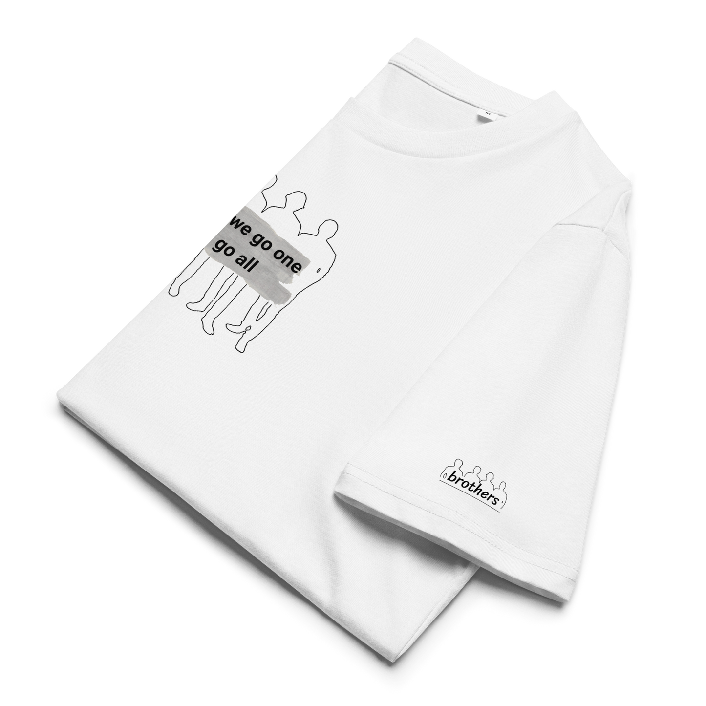 brothers Where we go one - Unisex-Bio-Baumwoll-T-Shirt / weiss